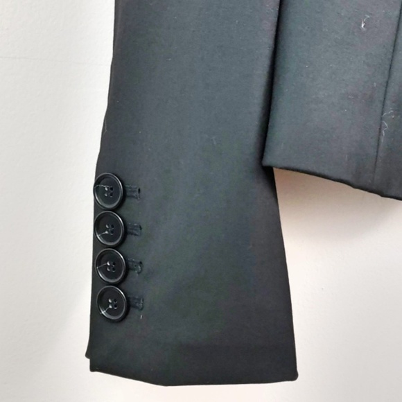 Ann Taylor LOFT Ruffle Detail Career Blazer Jacket - Picture 4 of 8